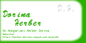 dorina herber business card